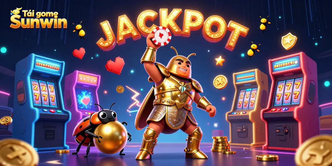 Experience Tải game Sunwin with vibrant atmosphere and exciting gambling elements in this illustration.
