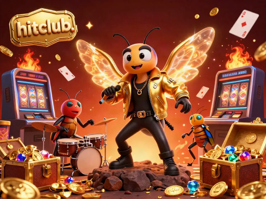 Experience the thrill of hitclub. with a lively casino scene featuring colorful characters and dynamic gaming elements.