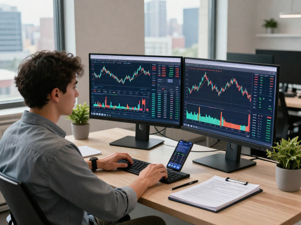 Real-time market dashboard featuring NYSE historical Kline API analysis in a modern workspace.
