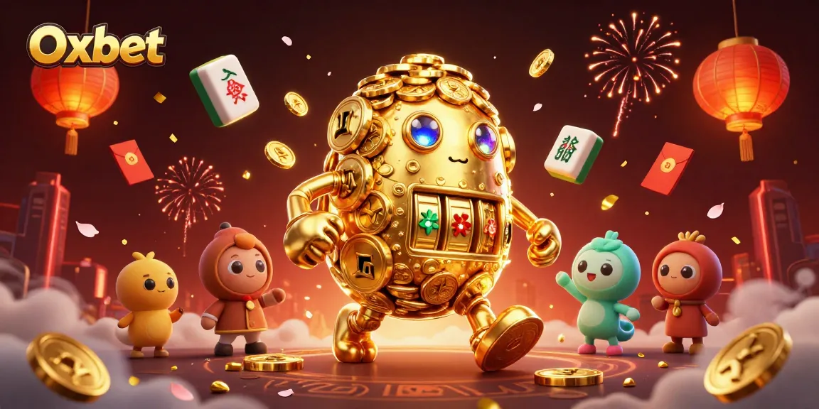 Engage with Oxbet's vibrant 3D casino adventure featuring an animated golden golem.