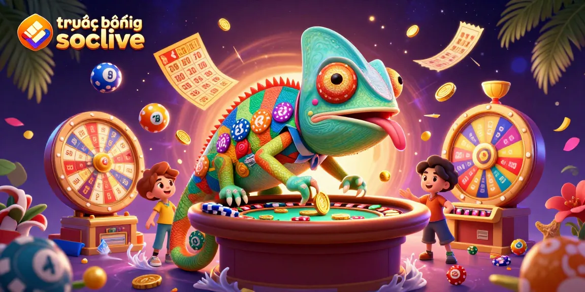 Experience the excitement of trực tiếp bóng đá socolive with vibrant casino-style illustrations showcasing thrilling gambling elements.