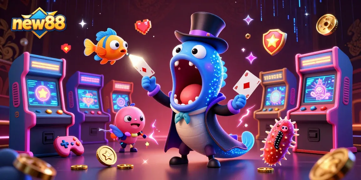 Discover thrilling gameplay with new88's rich casino experience and vibrant characters showcasing magic and fun.