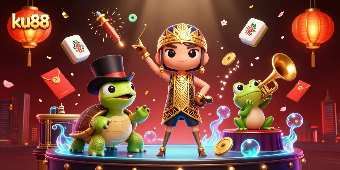 Engage in vibrant gambling excitement with ku88 featuring charming characters and dynamic casino elements.