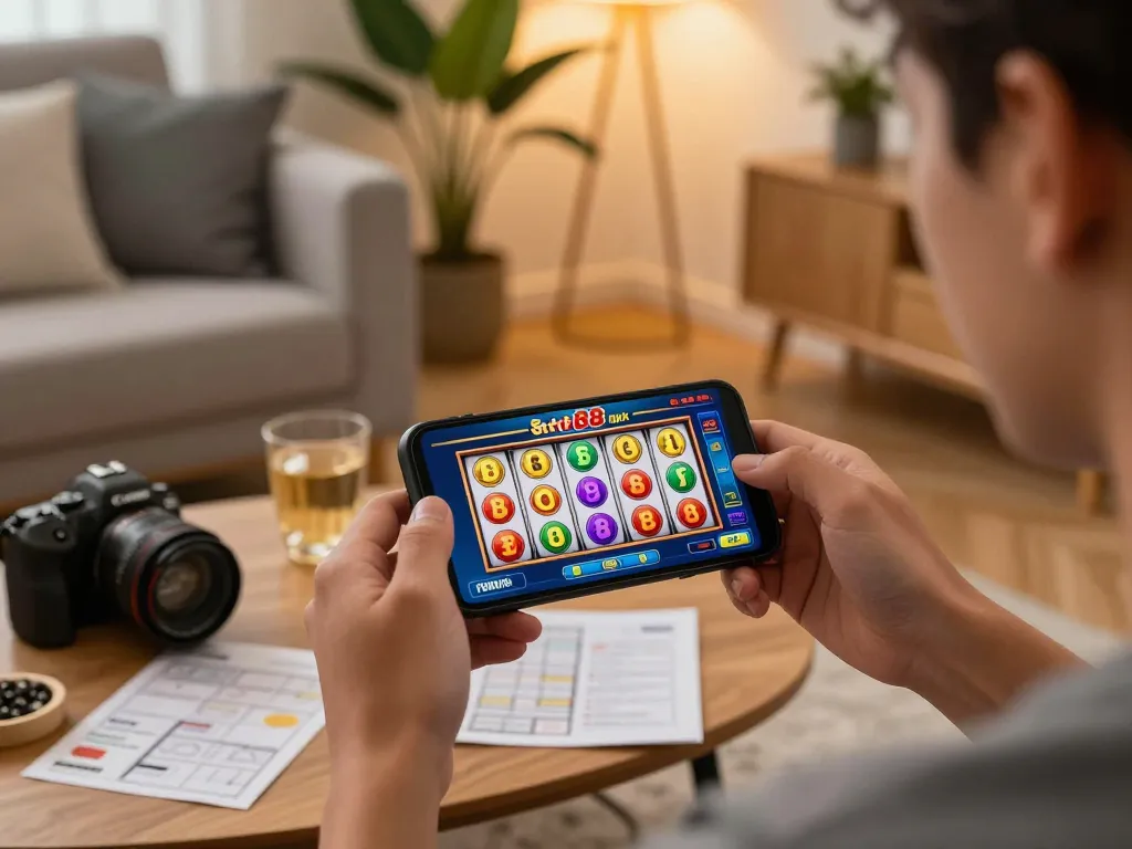 Berinteraksi dengan slot88 resmi apk sambil menikmati permainan slot mobile di rumah.