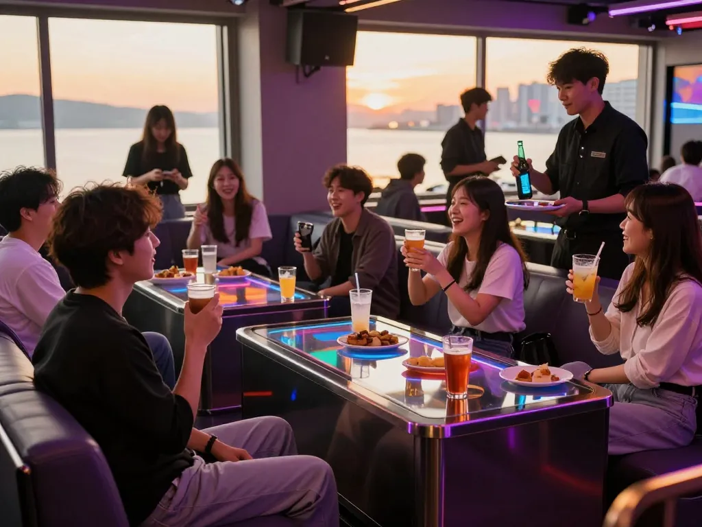 노래방과 음료가 함께하는 잊지 못할 밤, 인천쓰리노에서 즐기기.