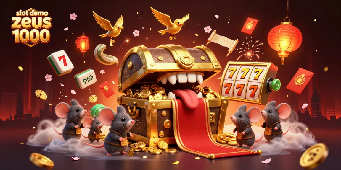 Spin and win big with slot demo zeus 1000 in a vibrant casino scene filled with excitement.