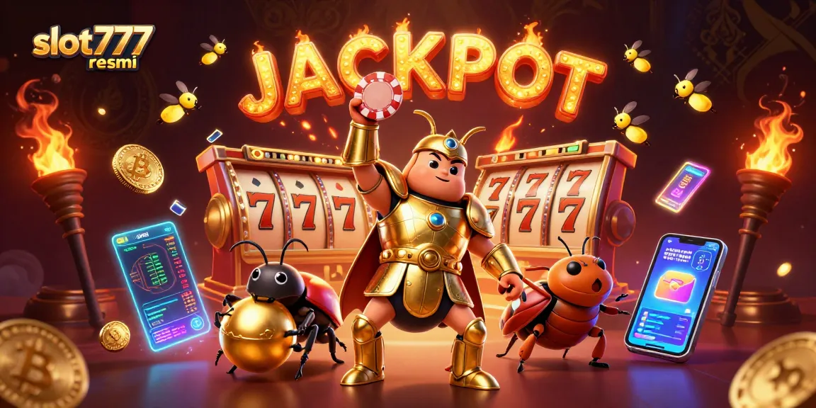 Hit the jackpot with slot777 resmi, featuring exciting characters and vibrant casino elements.