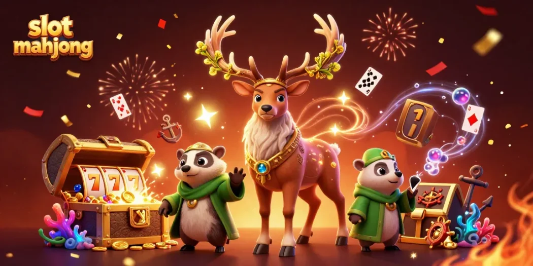 Experience thrilling gameplay with slot mahjong as the Celtic stag and wise badger embark on a mystical adventure.