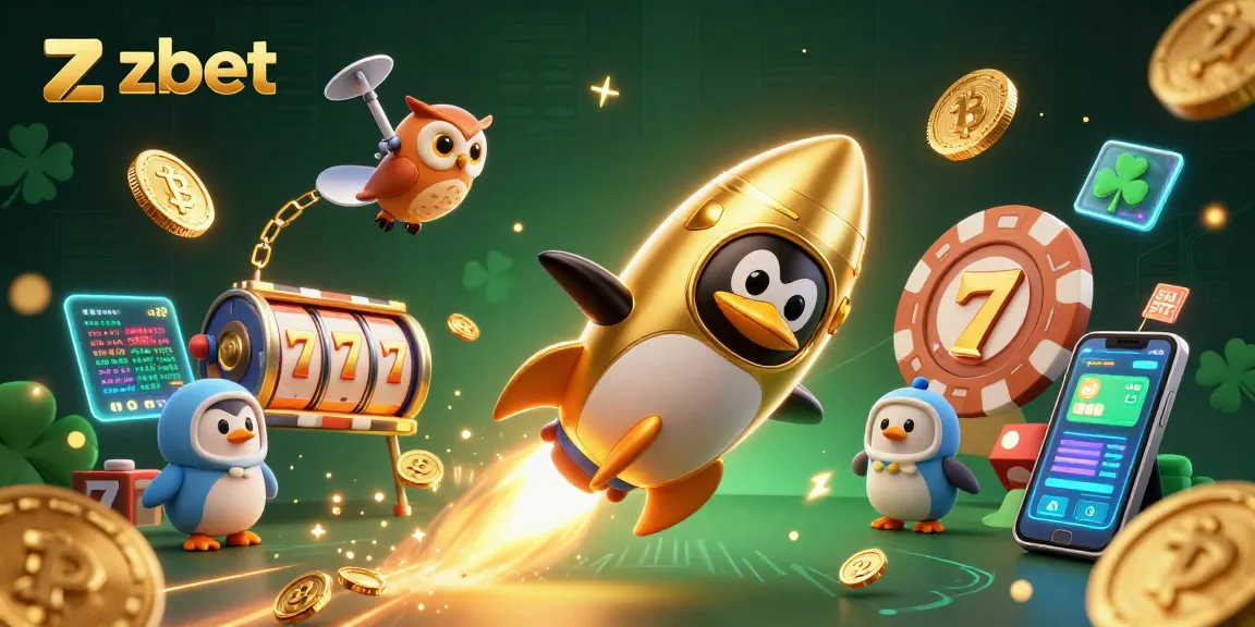 Zbet invites you to blast off with a golden penguin and discover exciting slot gaming opportunities.