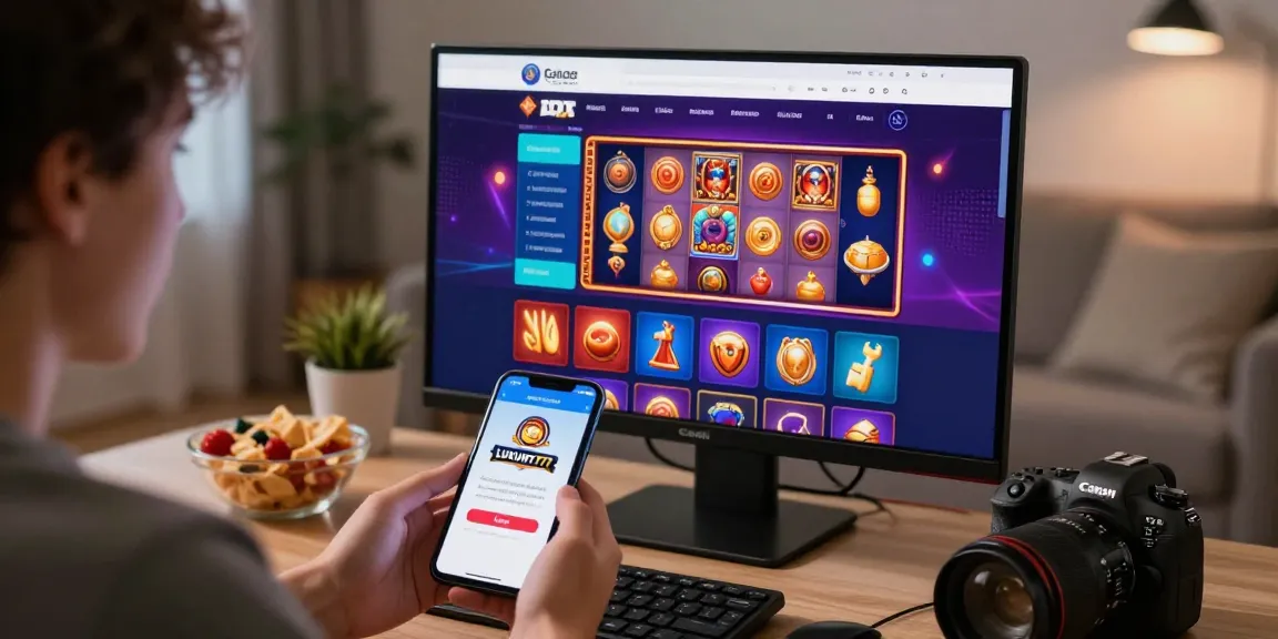 Login LUXURY777 dalam suasana modern dengan gamer yang asyik bermain di rumah.