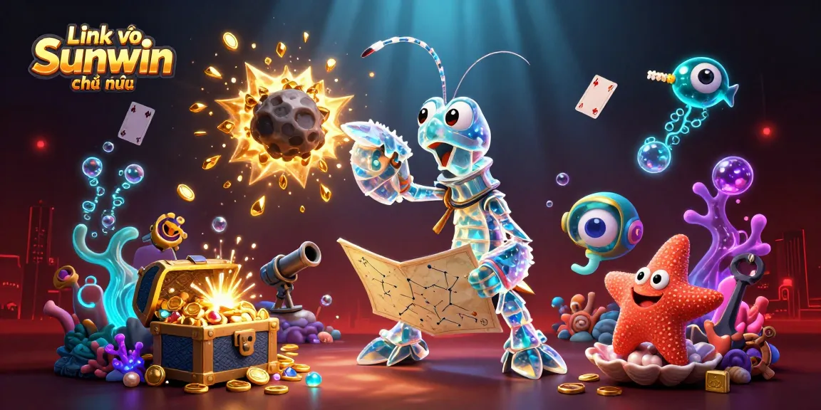 Experience thrilling gameplay with Link vào Sunwin chính thức, featuring vibrant underwater gems and casino elements.