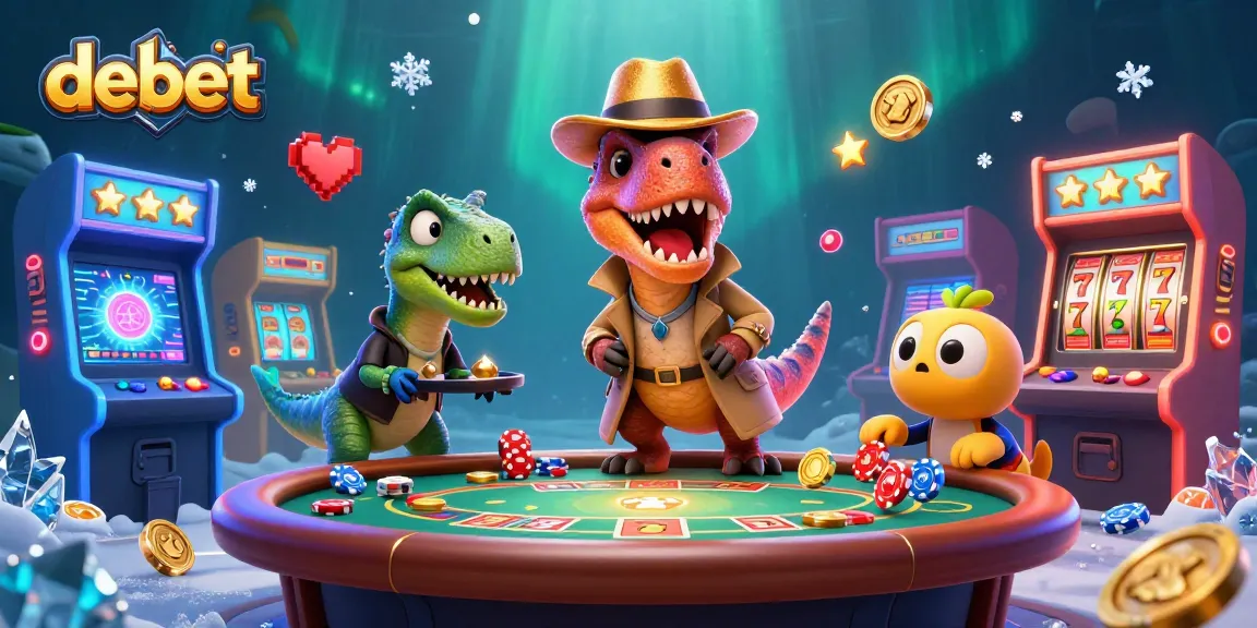 Experience debet's thrilling blackjack action with colorful casino elements and dynamic characters.