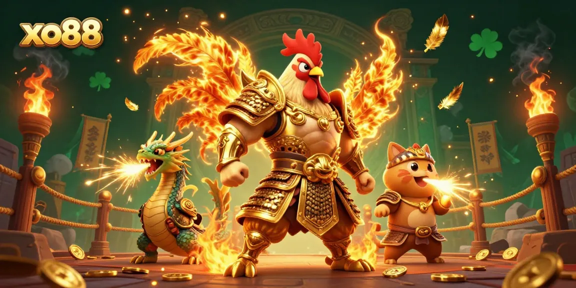 Experience high-stakes action at xo88 with epic characters and vibrant casino elements.