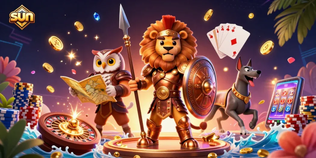 Spin the roulette wheel and win big under the vibrant sun in this stunning casino scene.