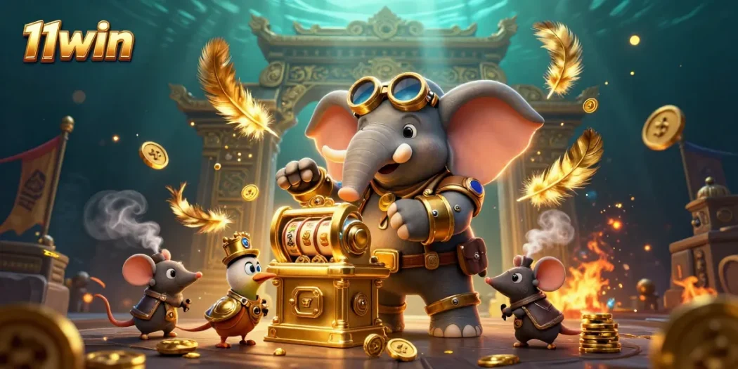 Engage with thrilling gaming at 11win through a vibrant steampunk casino scene.